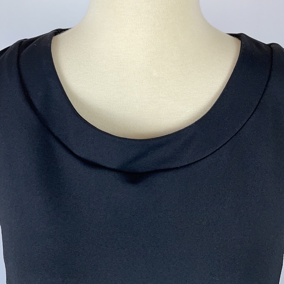 Cynthia Rowley Sleeveless Pleated Fit & Flare Little Black Dress - Size Medium - Picture 9 of 12